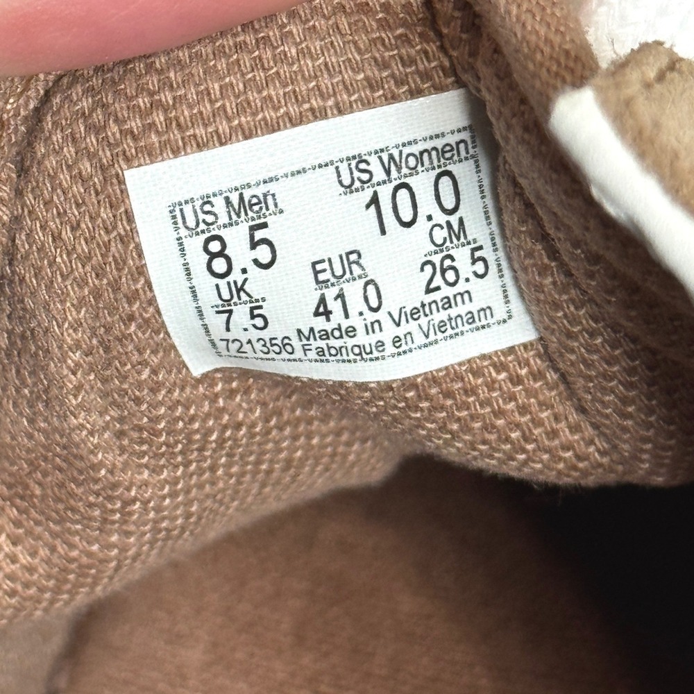 Vans Old Skool Stacked Tan Suede Platform Sneakers Womens 10 721356 Brown - Picture 5 of 7